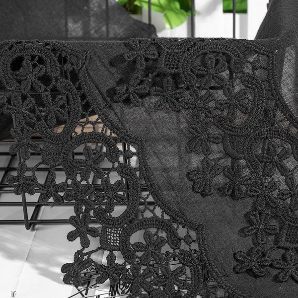 Scalloped Edge Cotton Lace Trim: Elegant Sewing & Craft Décor