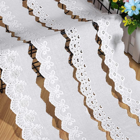 Scalloped Edge Cotton Lace Trim: Elegant Sewing & Crafting