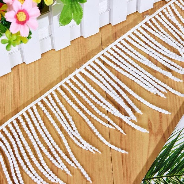 Off White Venice Lace Trim: Scalloped Victorian Guipure, 4.25" Wide, Priced by the Yard