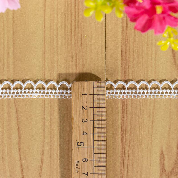 White Scalloped Venice Lace Trim: Victorian Guipure, Sewing & Crafting