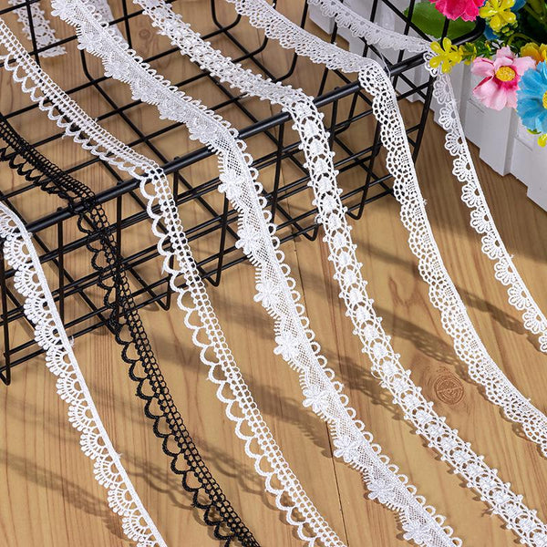 White Scalloped Venice Lace Trim: Victorian Guipure, Sewing & Crafting