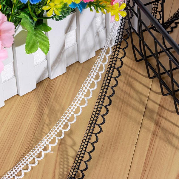 White Scalloped Venice Lace Trim: Victorian Guipure, Sewing & Crafting