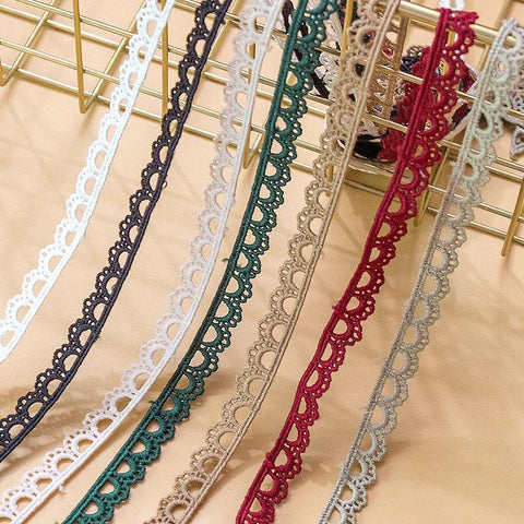 White Scalloped Venice Lace Trim: Victorian Guipure, Crafting & Sewing, 3/8" wide