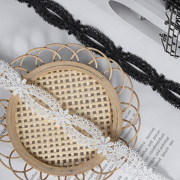 White Scalloped Venice Lace Trim: Victorian Guipure, Crafting & Sewing