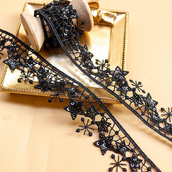White Venice Lace Trim: Scalloped Guipure, Victorian Style - By The Yard