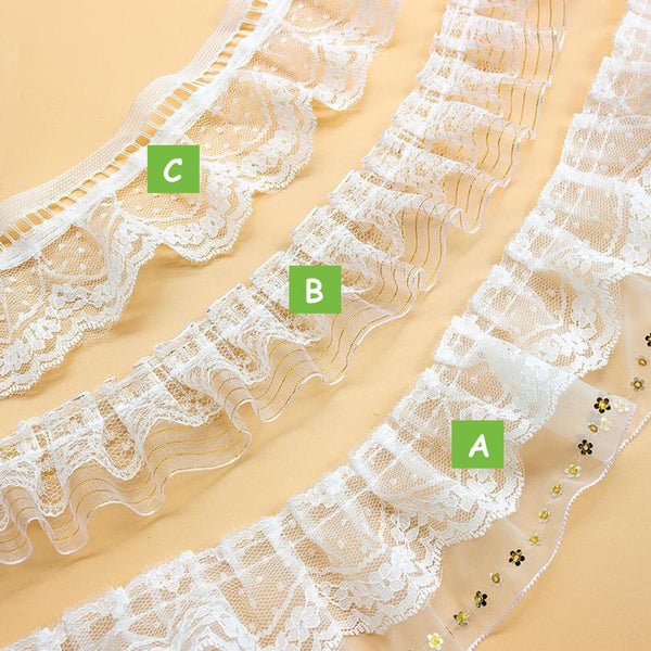White Ruffle Tutu Trim: 2 Inches Wide, DIY Sewing & Crafting