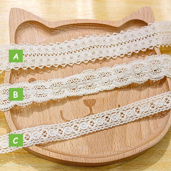 Cotton Venice Lace Trim: Scalloped Edge Sewing & Crafting, 1 inch wide priced by the yard