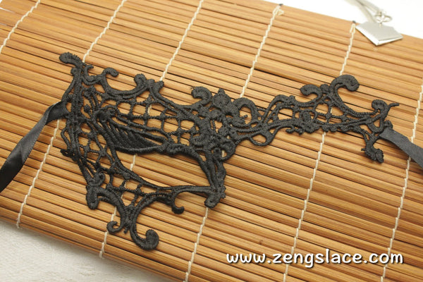 Masquerade Mask/Masks For Masquerade/Venetian Mask/Half Mask/Lace Mask/Masquerade Mask Men/Gift for her/Gift for him/LM-7-BL